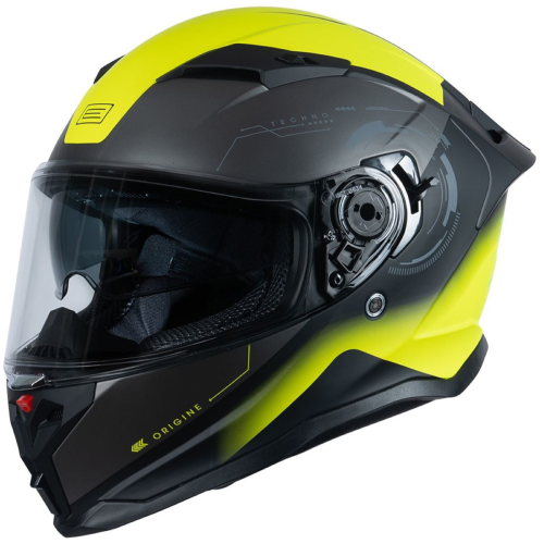 Шлем интеграл ORIGINE FORCE TECHNO (Hi-Vis желтый/черный матовый, L, 1560035-597-6083)