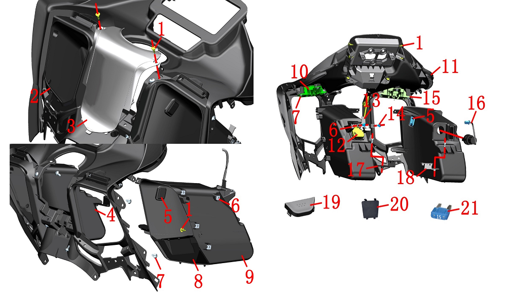 Панель приборов в сборе 3