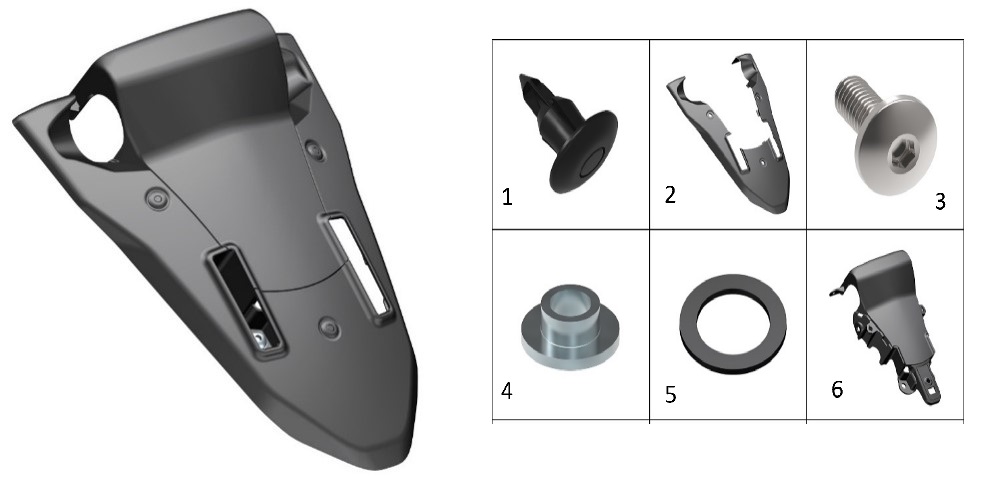 Облицовка моторчика ветрового с