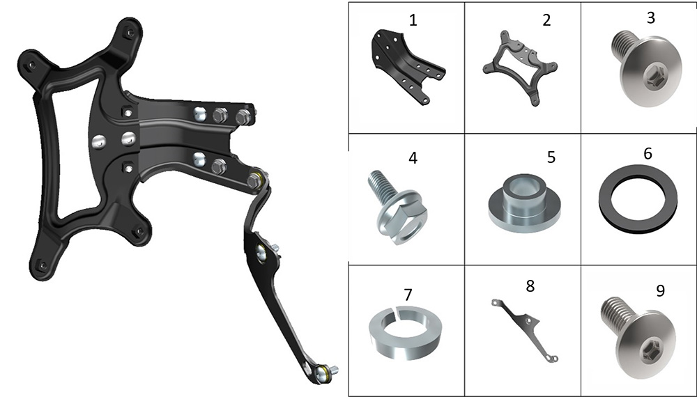 Кронштейн номерного знака