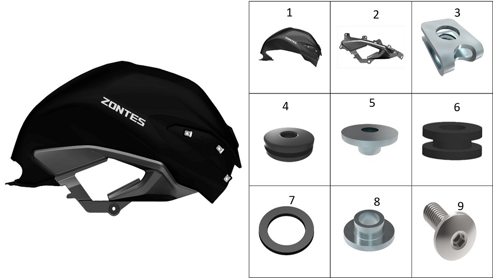 Декоративная накладка топливного бака3
