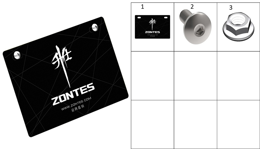 Крепление номерного знака 2