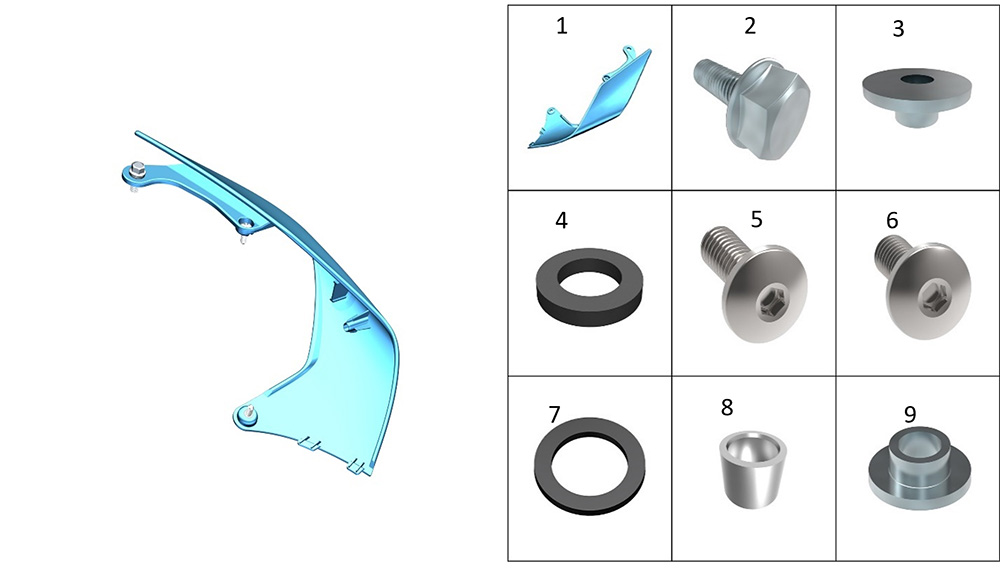 Задняя боковая декоративная накладка