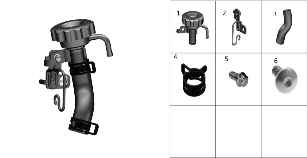 Горловина радиатора охлаждения